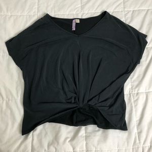 Francesca's Black knotted Top